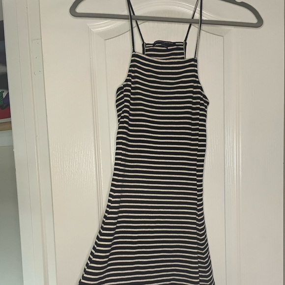 Brandy Melville Cotton Striped Summer Dress Skater - Picture 1 of 3